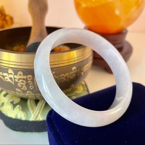 Certified Natural Burmese Jadeite Jade Bangle